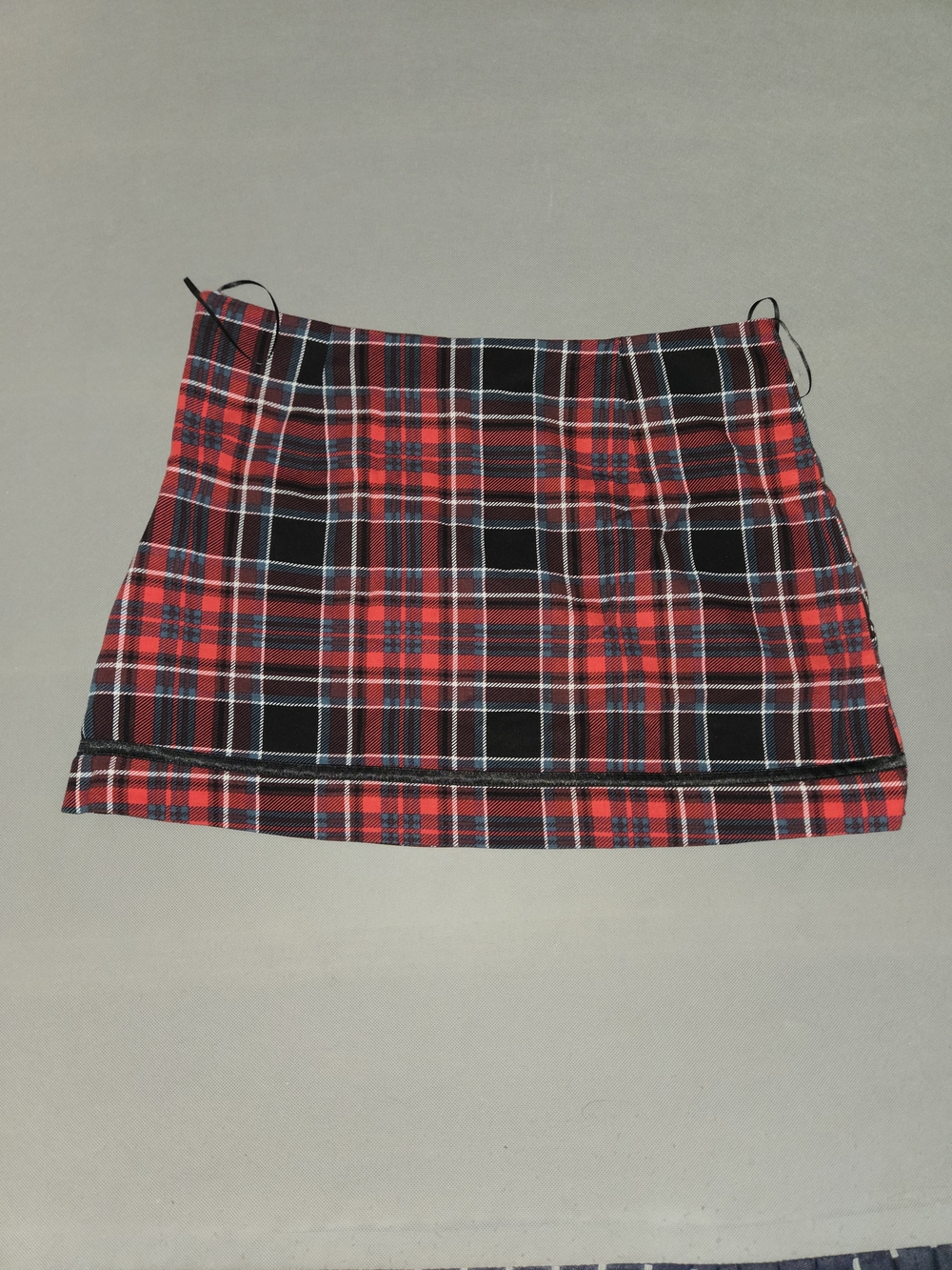 Francesca's Red Plaid Mini Skirt Women's Size XL Tartan Y2K Preppy Style